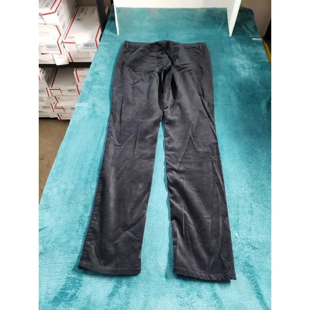 Loft Jeans Size 2 Women Black Pants Velvet Stretch Mid Rise Modern Skinny
